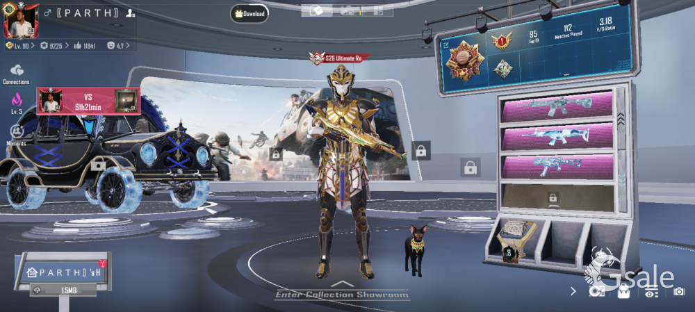 Bgmi id level 83 collection level 70 full loaded account 