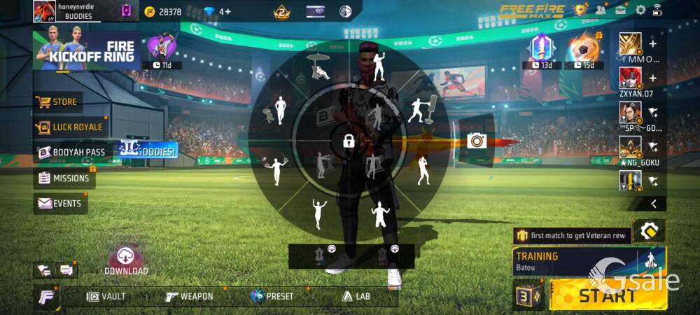 Free fire gaming id available for sell