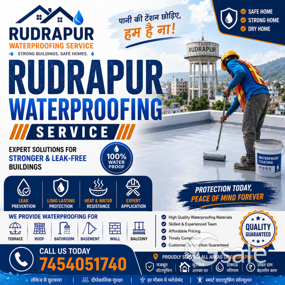 Roof And Terrace Waterproofing Service In Rudrapur 