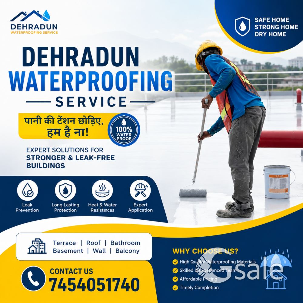 Roof And Terrace Waterproofing Service In Dehradun Uttarakhand 