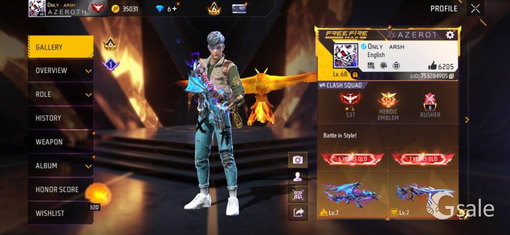 free fire id sell 
