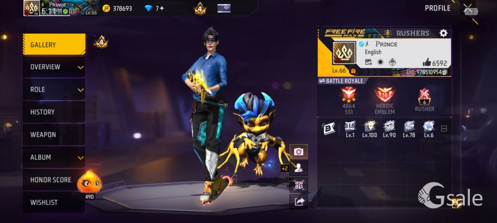 free fire I'd sell 