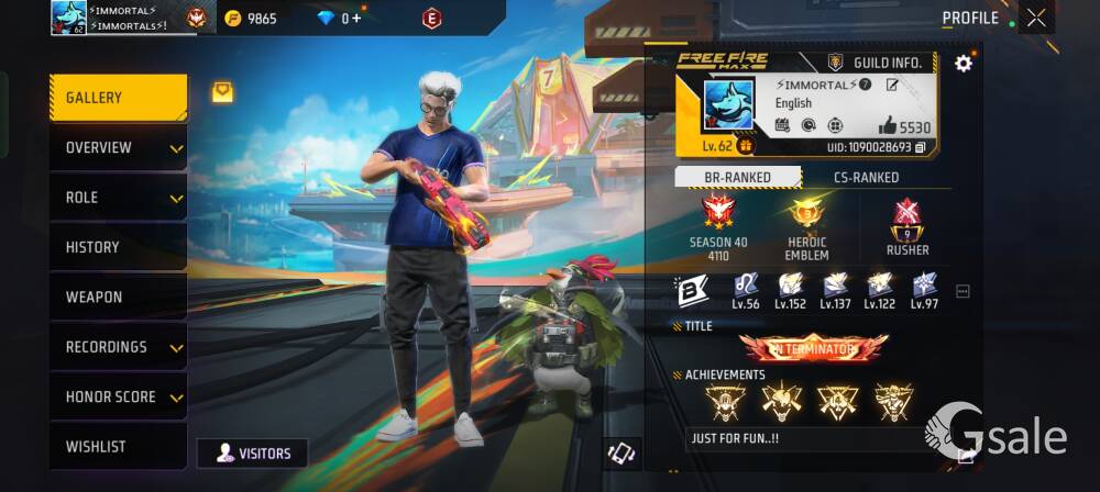 Free fire Gaming Id for cheapest price 