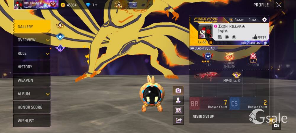 FREE FIRE ID SELL