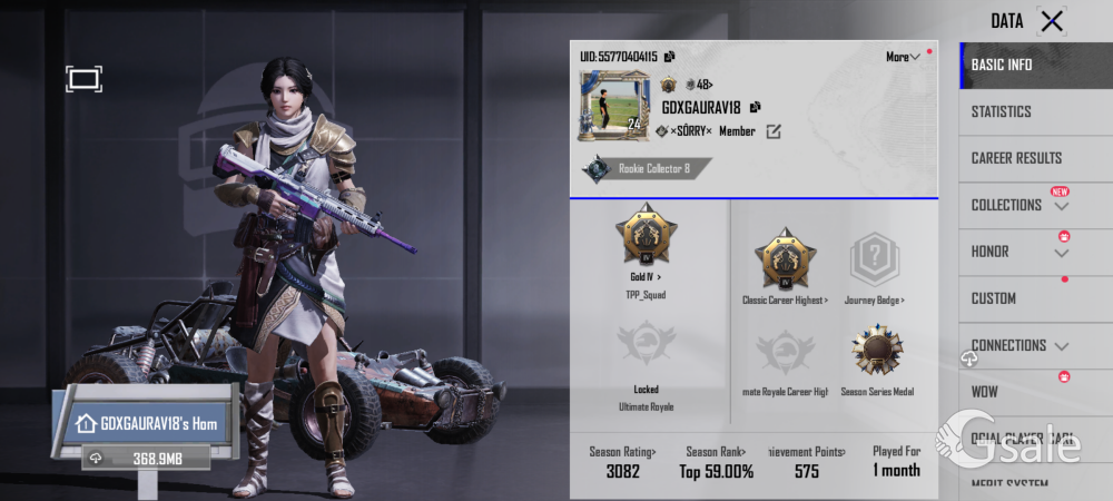 Argent sell bgmi id