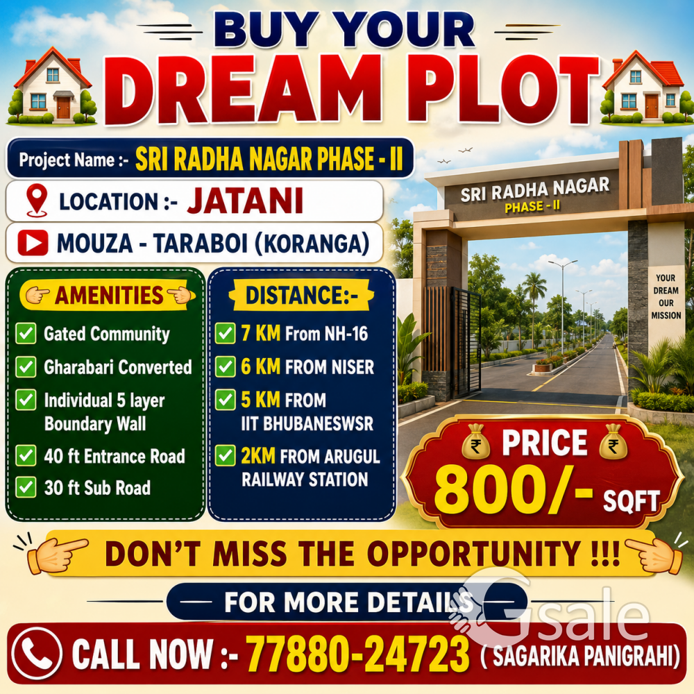 Residential Gharabari Converted Plot For Sale 