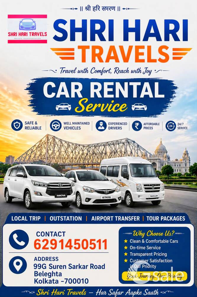 Best car rental service in Kolkata Beleghta 