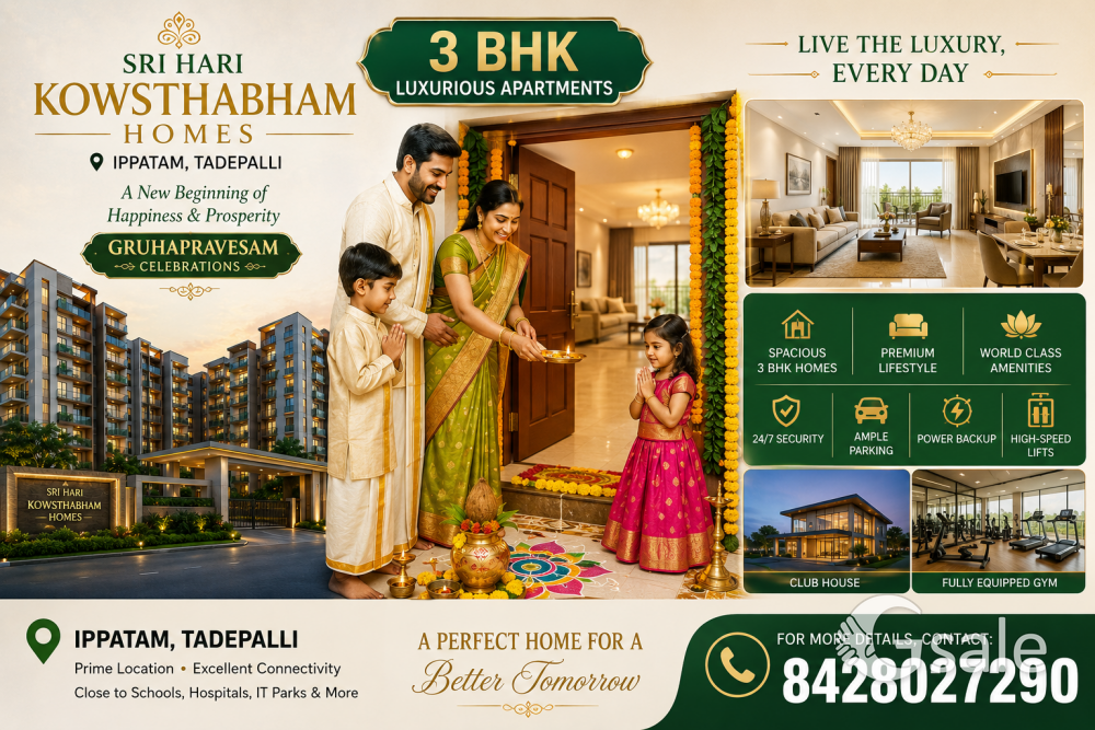 Own Your Dream Home at Sri Hari Kowsthabham Homes, Tadepalli - Ippatam