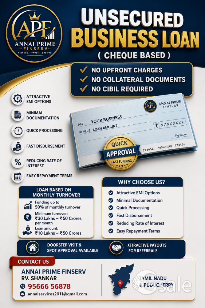 ANNAI PRIME FINSERV- cheque based 