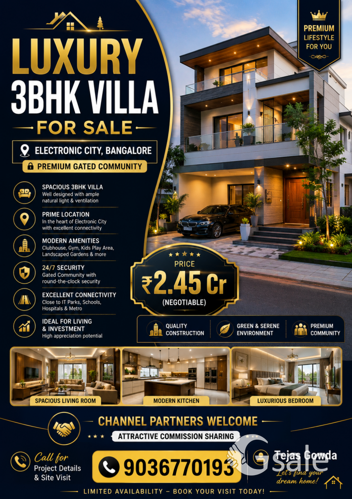 3BHK LUXURY VILLA