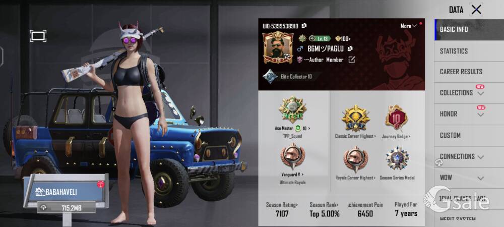 BGMI Account For Sale 