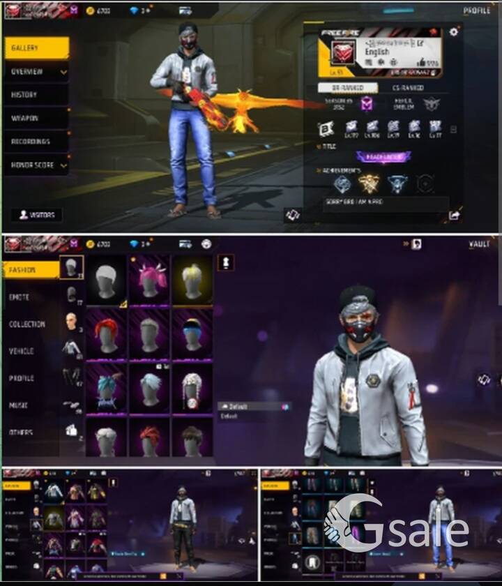 Free fire id sell only just 1500 I need money in urgent 