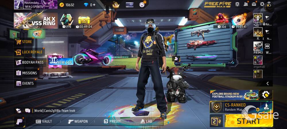 Free fire id