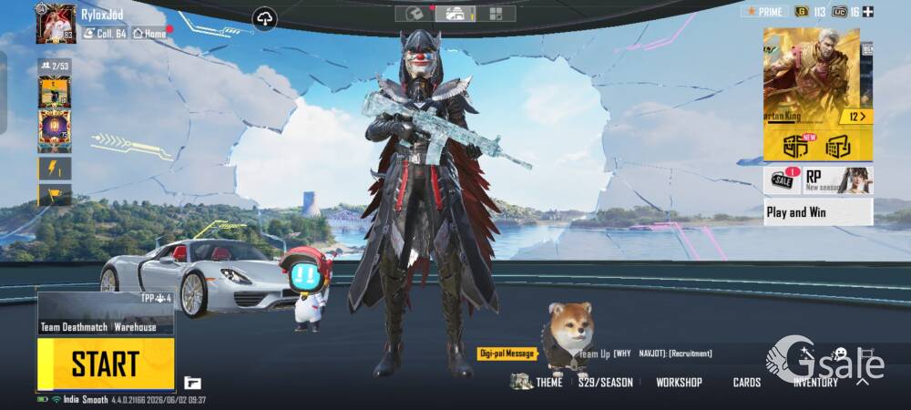 BGMI PREMIUM ACCOUNT for sell