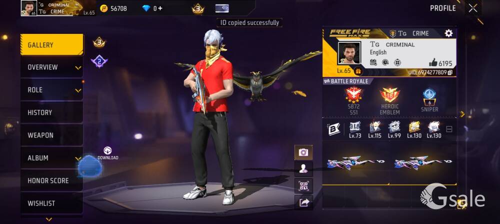 Free fire ID seller 