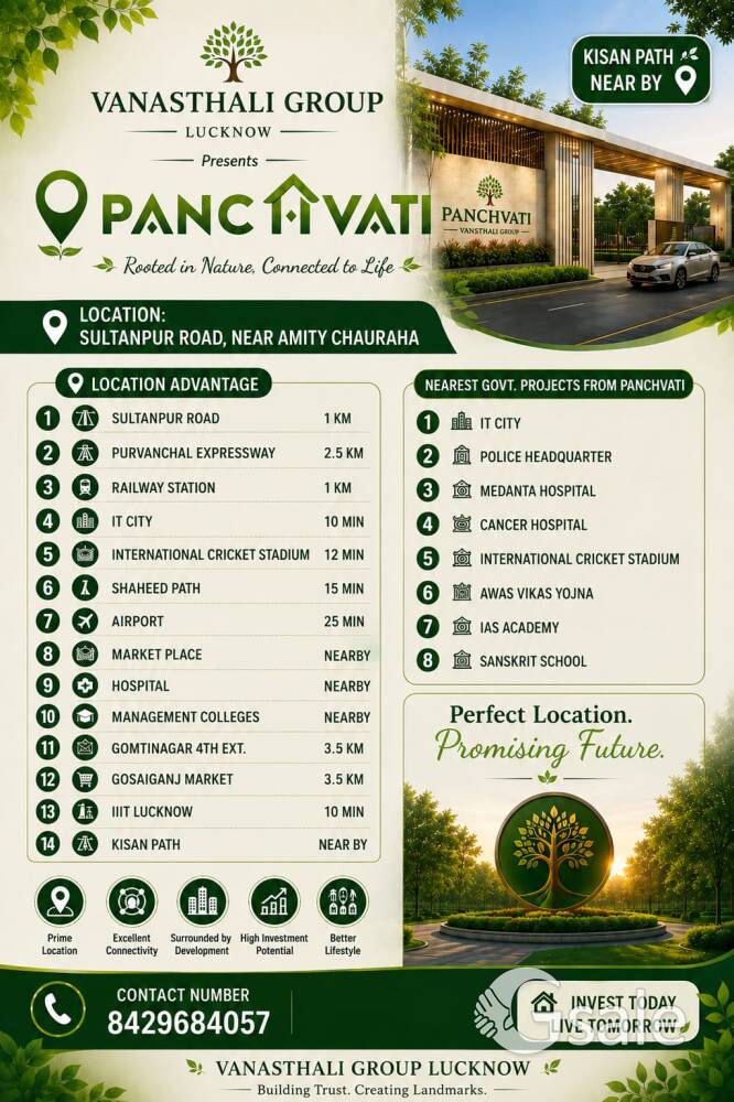 Lucknow to Sultanpur highway Plots 