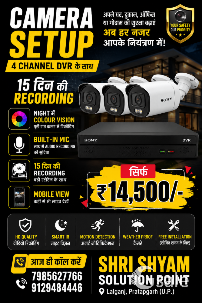cctv camera work ke liye 