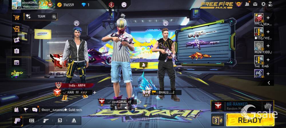 Free fire id level 67
