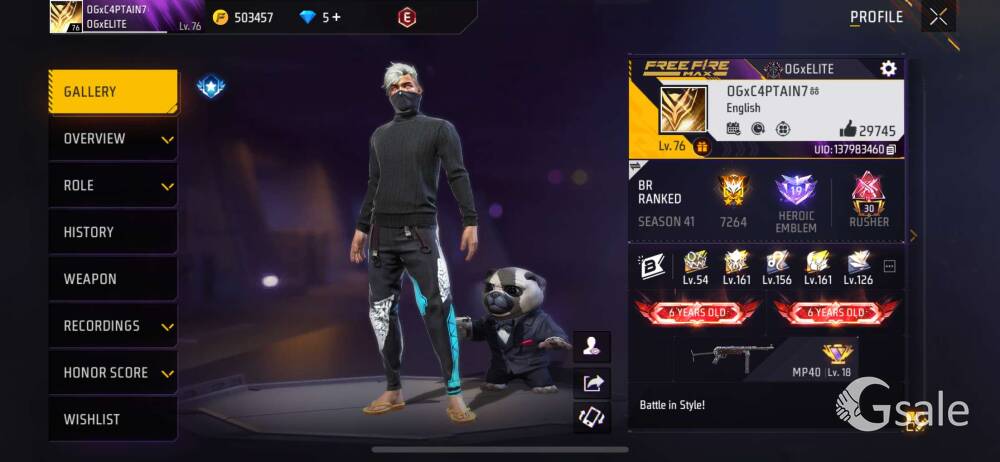Free fire id