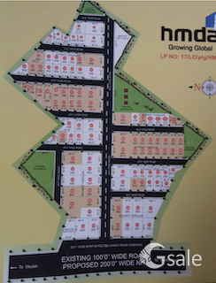 1000 Yards commercial plot on Narsapur Highway