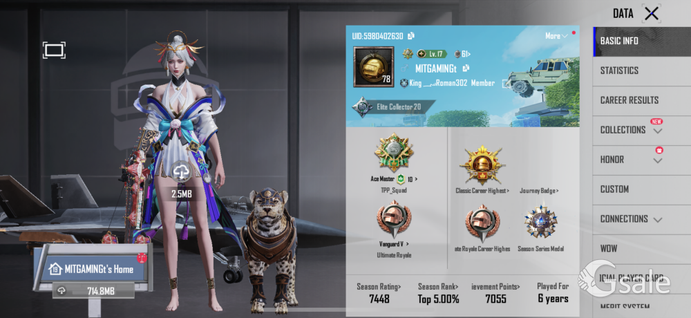 Bgmi Account For sale
