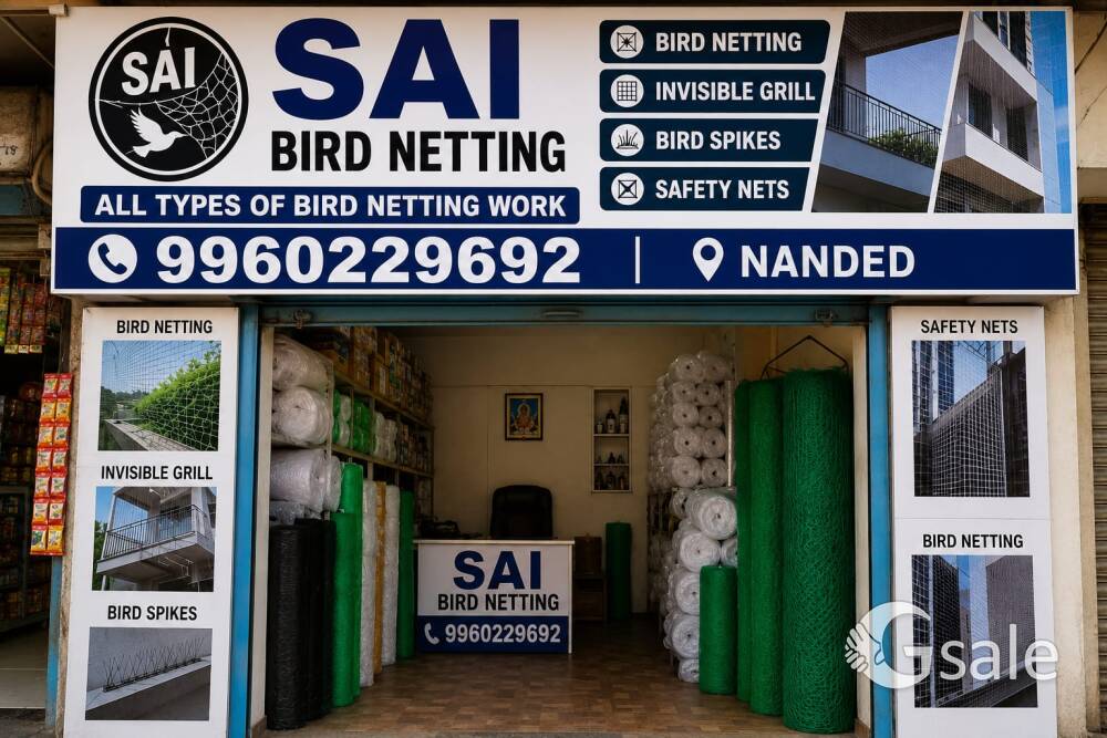 Bird Netting & Invisible Grill Installation – Nanded