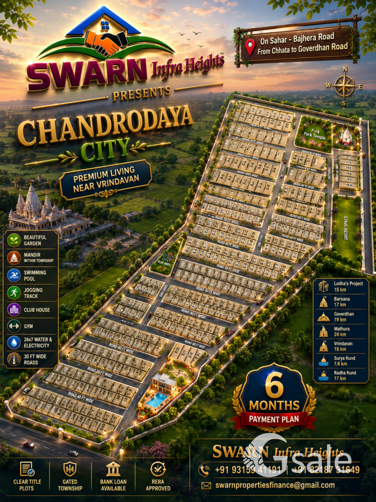 🏡“Ab apna ghar lene ka sabka sapna hoga pura” Swarn Infra Heights Presents Chandrodaya City