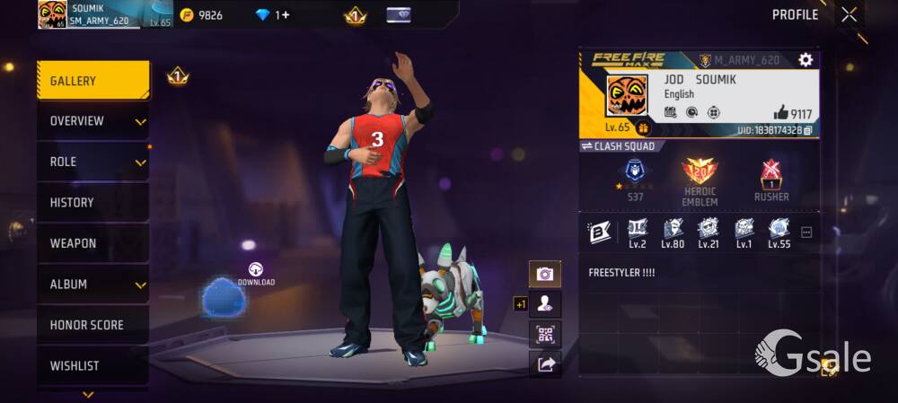 Free fire id for sell