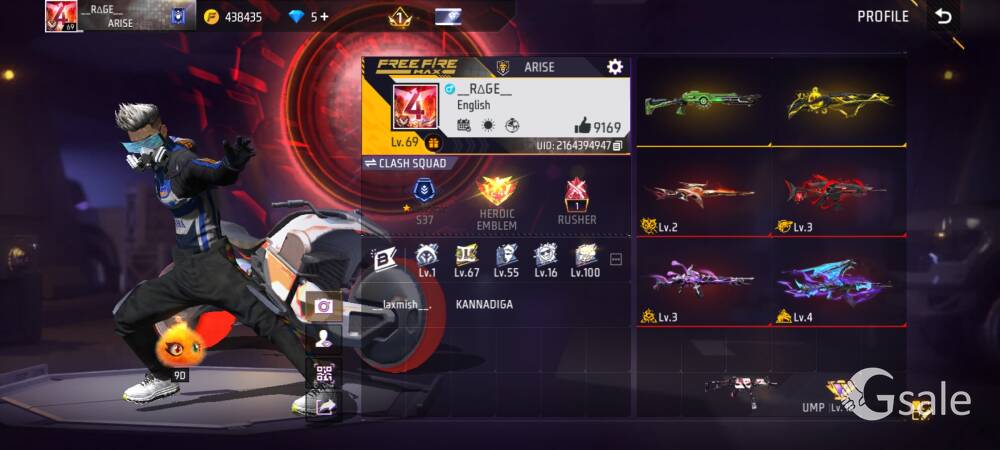 I want to sell my free fire id