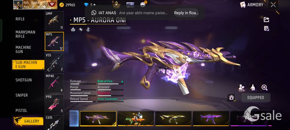 Free fire ID lv 71