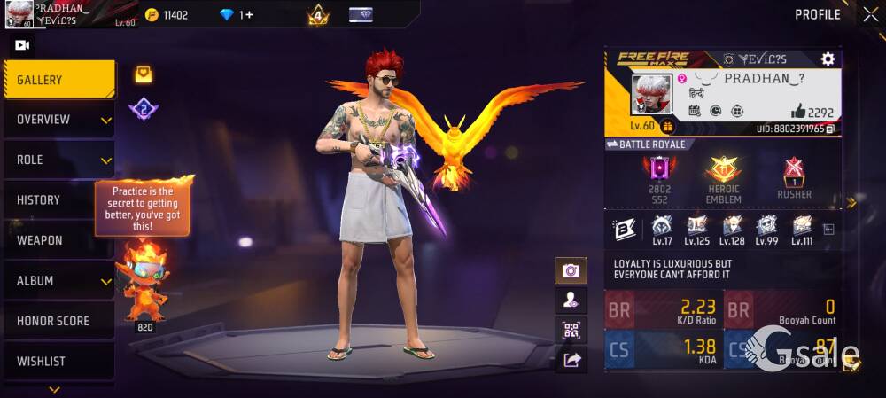 Free fire max id