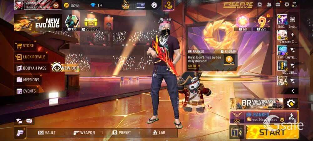 Free fire id sell with discount 