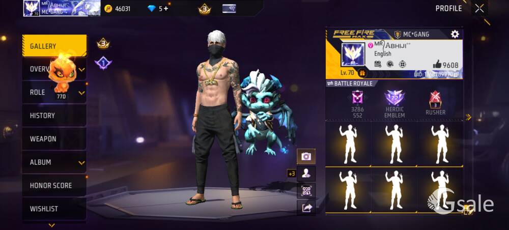  Free fire Account 