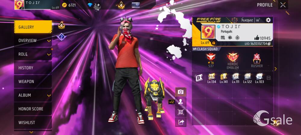 FREE FIRE I'D SELL FOR GREAT PRICING VALUE FOR MONEY