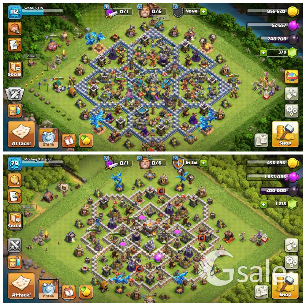🔥 Clash of Clans TH14 + TH11 Combo | Hero Skins | Full Access | 5 Builders | Strong Progress |