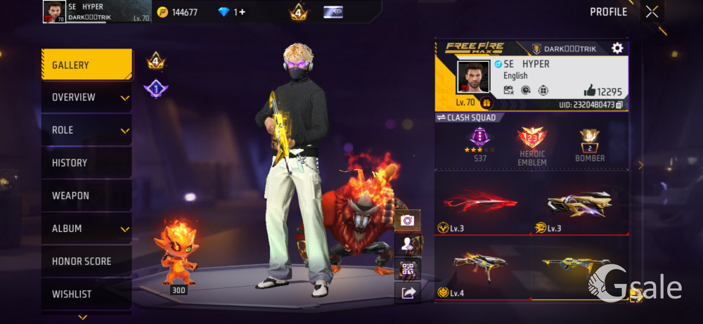 Free fire I’d sell