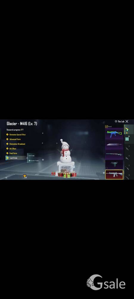 Bgmi id , old id , m4 glacier,and many upgradable guns,also rate suits 