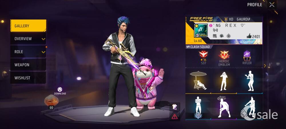 Free fire id for sell