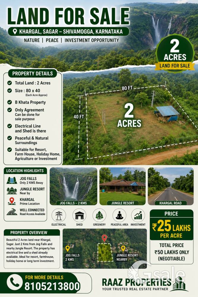 Sagar land for sale 