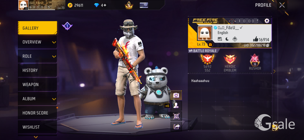Free fire I’d sell session 8 playing from session 5