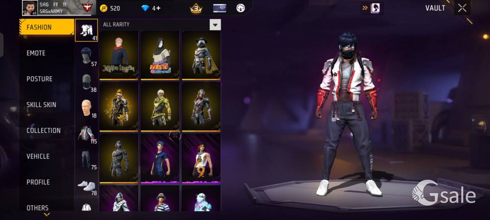 Free fire Max I'd Sell in 1000 contact 9525110554