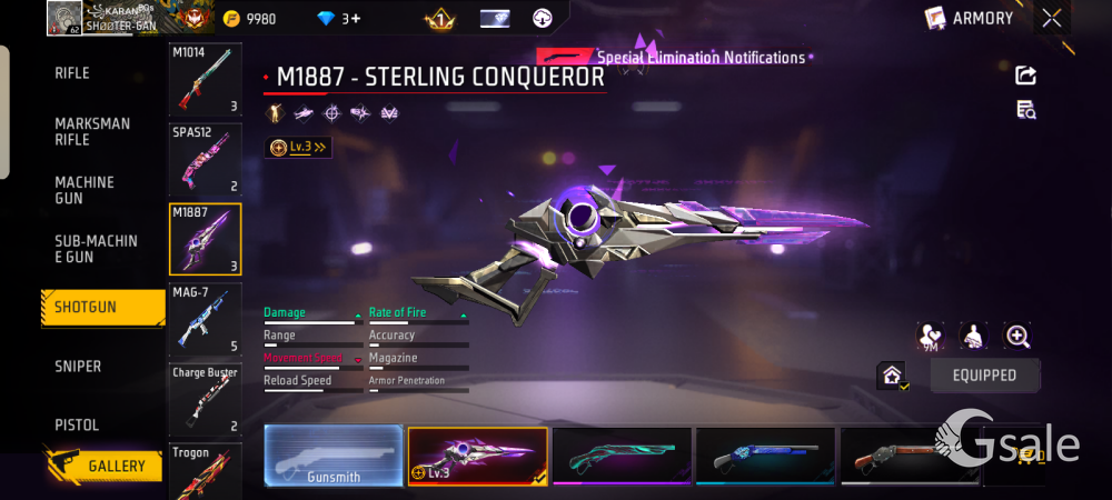 Sell free fire id 