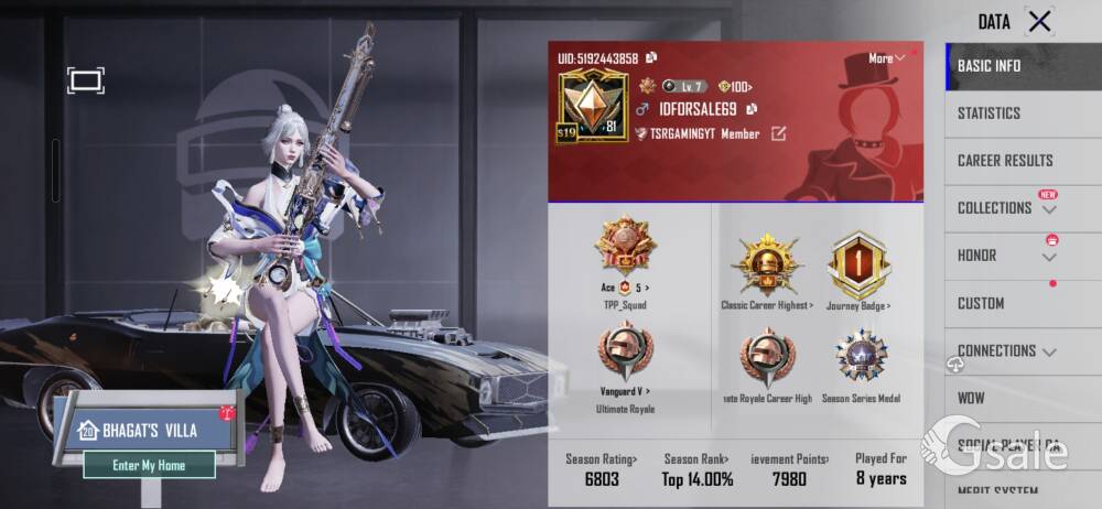 Bgmi account for sale 