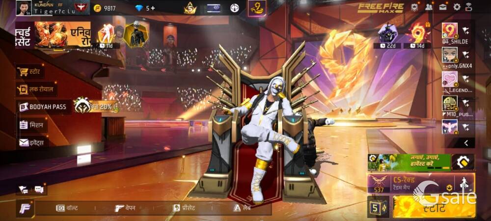 Free fire id selling 