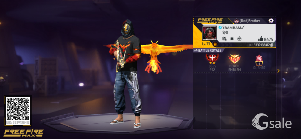 Free Fire Id sell 73 level 