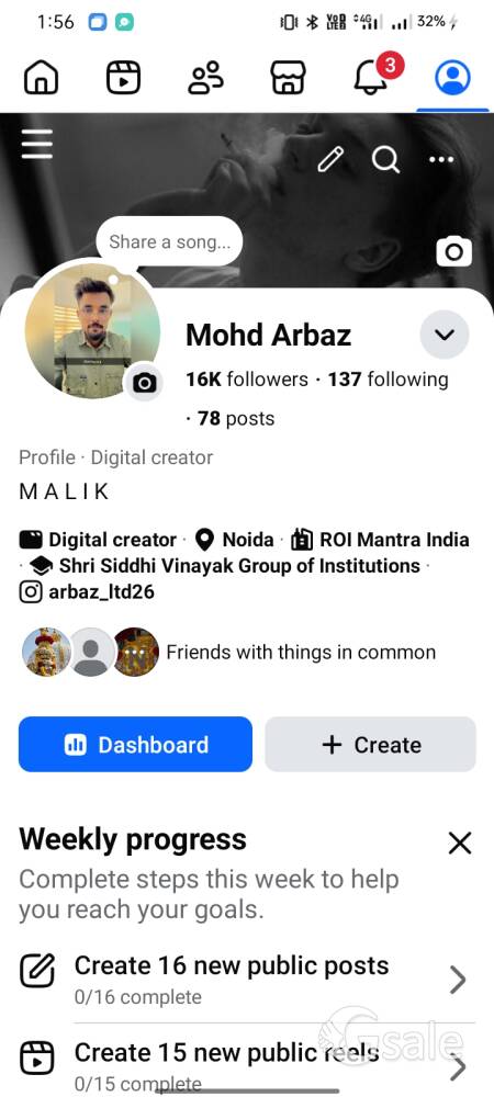 Facebook Account For Sale