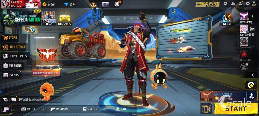 Free fire id sell need urgent money rs 2500but pahle advance payment 