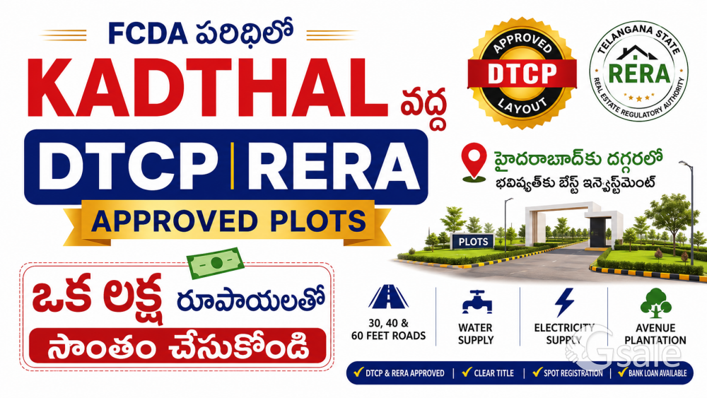 Kadthal open plots 