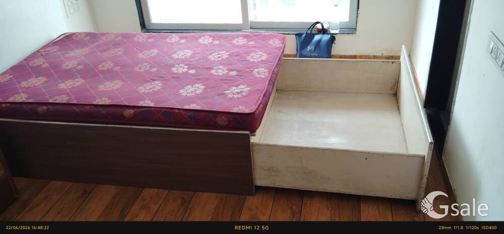2 Wooden Diwan Bed with Storage 