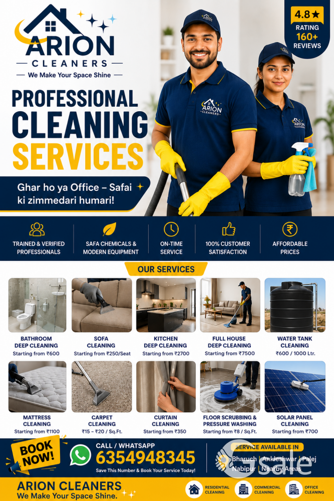 Arion Cleaners – Professional Deep Cleaning Services